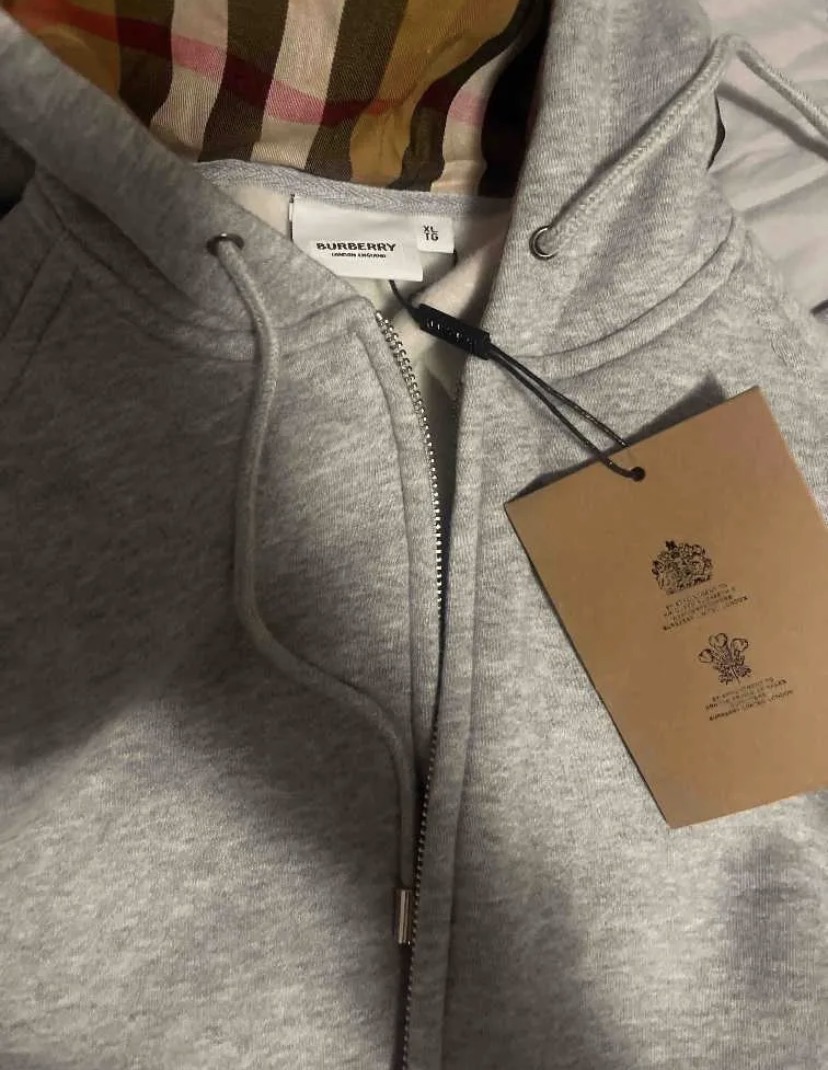Burberry Zip Up Grey
