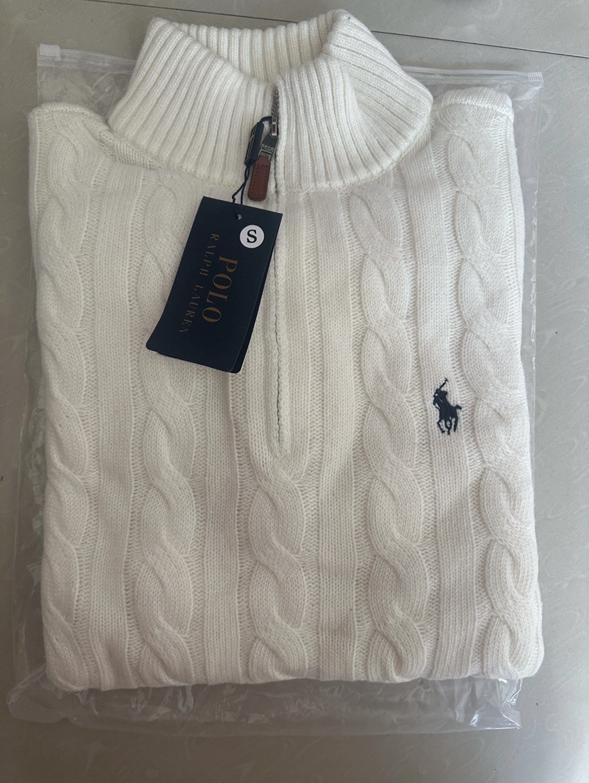 Ralph Lauren Quarter Zip White